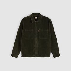 Ports Boxy Corduroy Zip-Up Overshirt — Rosin - Green 5