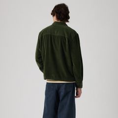 Ports Boxy Corduroy Zip-Up Overshirt — Rosin - Green 4