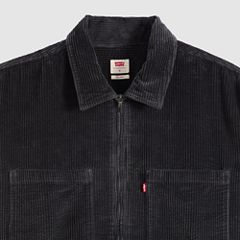 Ports Boxy Corduroy Zip-Up Overshirt — Dark Phantom - Black 6