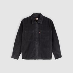 Ports Boxy Corduroy Zip-Up Overshirt — Dark Phantom - Black 5