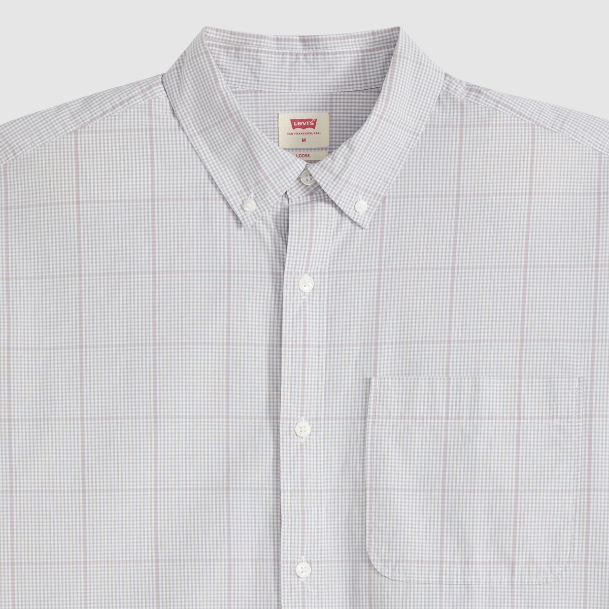 Roam Loose Shirt — Tadhg Plaid Bright White - Multi-Color