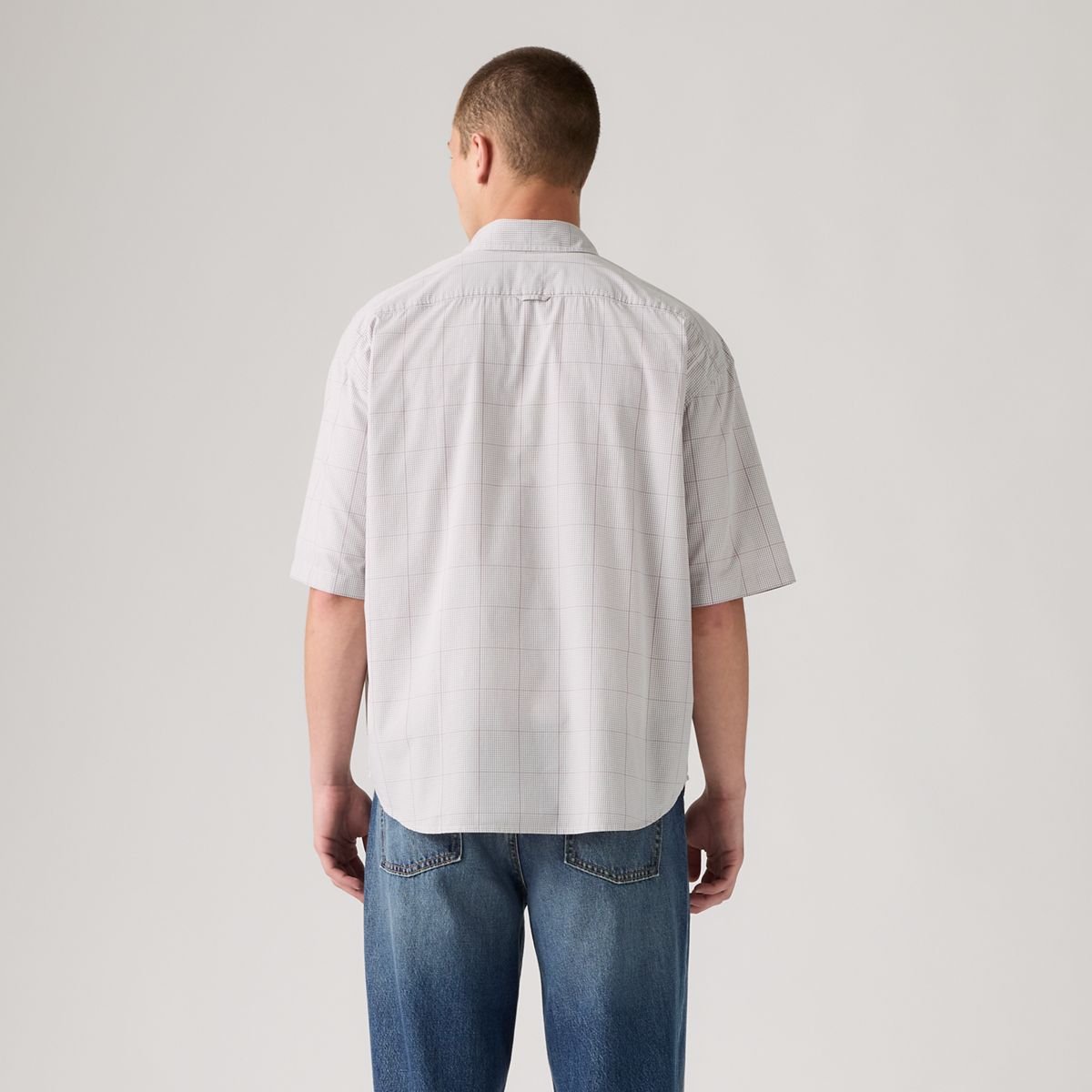 Roam Loose Shirt — Tadhg Plaid Bright White - Multi-Color