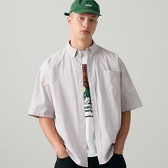Roam Loose Shirt — Tadhg Plaid Bright White - Multi-Color 2