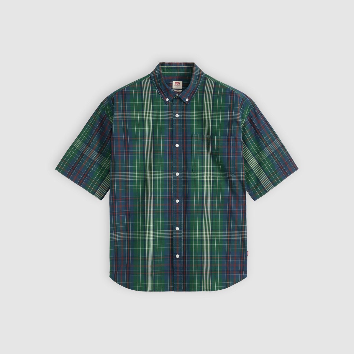 Roam Loose Shirt — Theo Plaid Dark Gree - Multi-Color