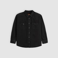 Denamore Relaxed Western Denim Overshirt — Spades Black Stonewash - Black 5