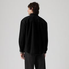 Denamore Relaxed Western Denim Overshirt — Spades Black Stonewash - Black 4