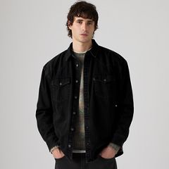 Denamore Relaxed Western Denim Overshirt — Spades Black Stonewash - Black 1