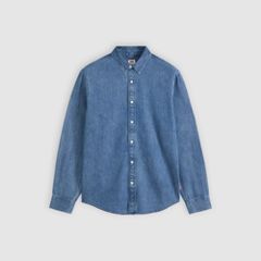 Classic Relaxed Denim Shirt — Estella Mid Wash - Medium Wash 5
