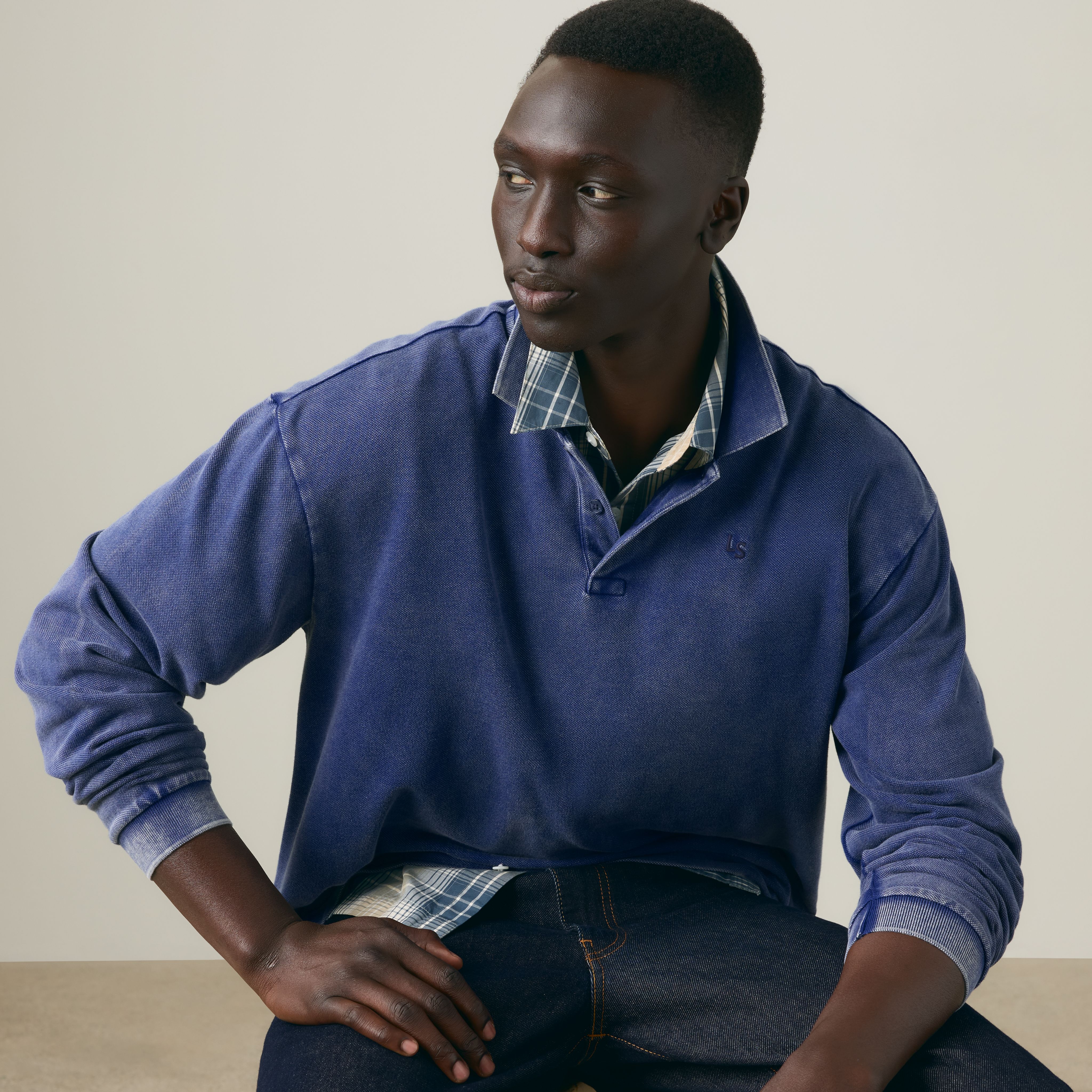 Finn Boxy Long-Sleeve Polo 3
