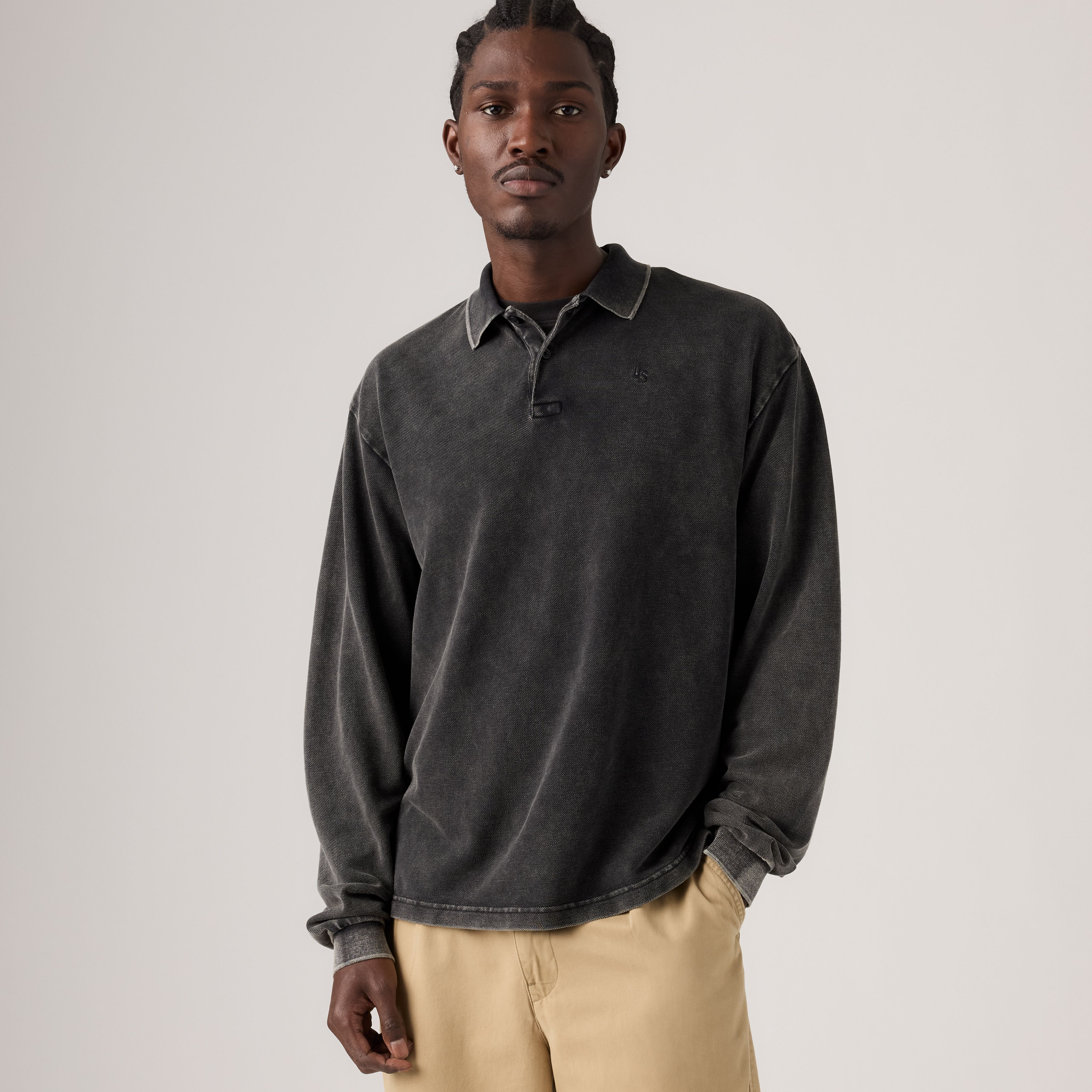 Long-Sleeve Finn Boxy Polo 1