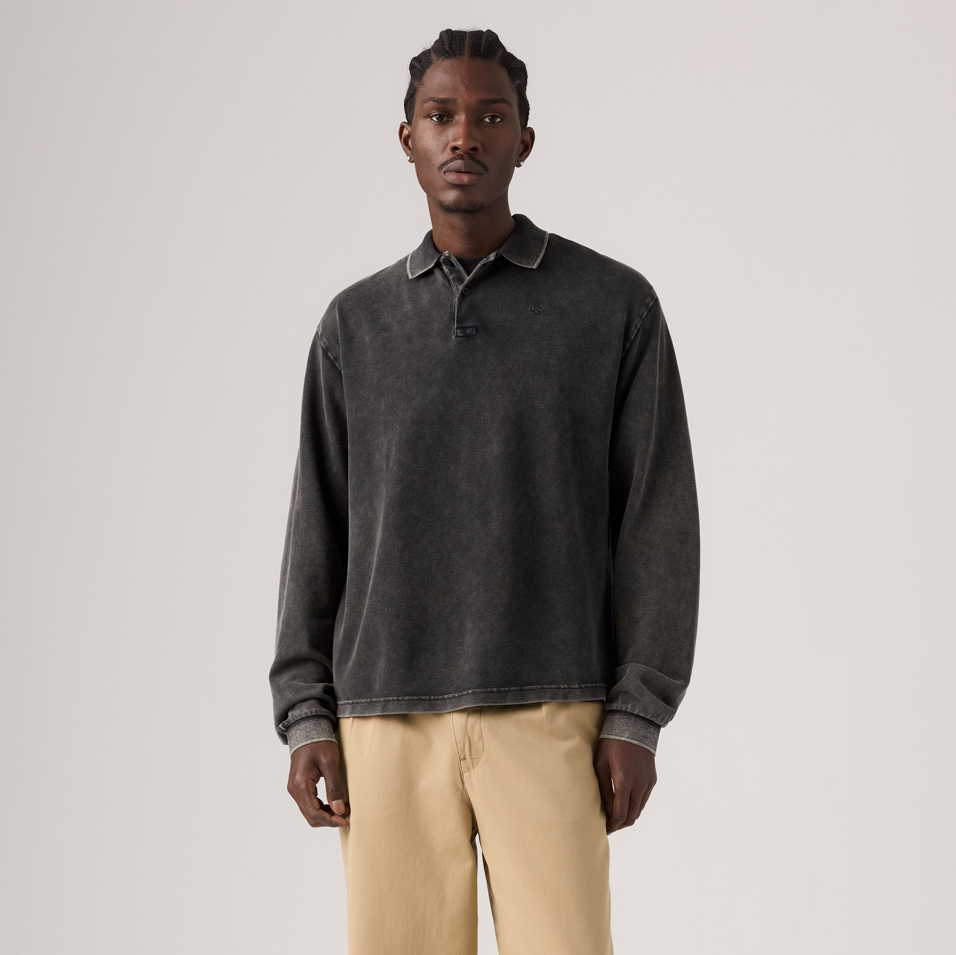 Long-Sleeve Finn Boxy Polo 3