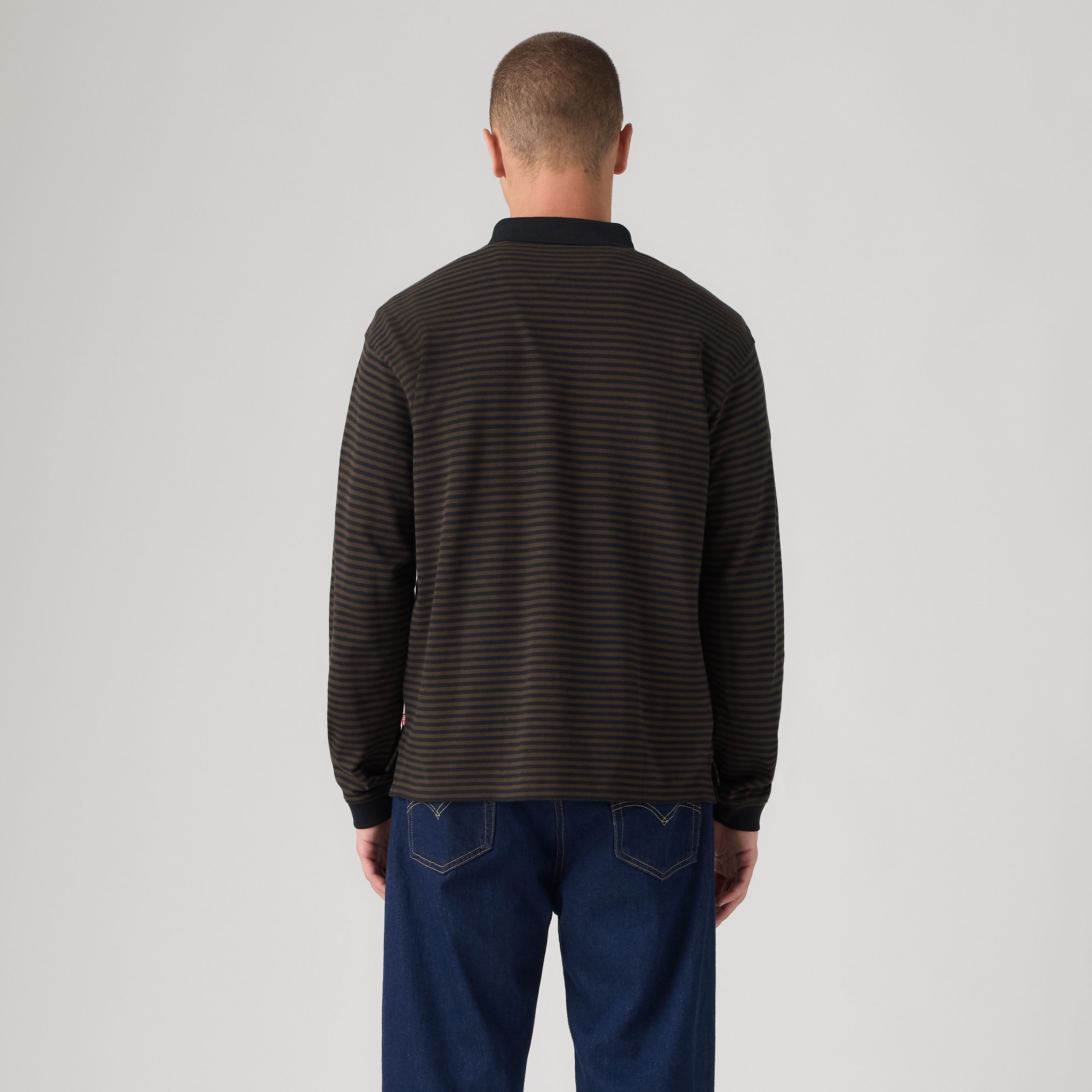 100% Cotton Classic Boxy Long-Sleeve Polo 4