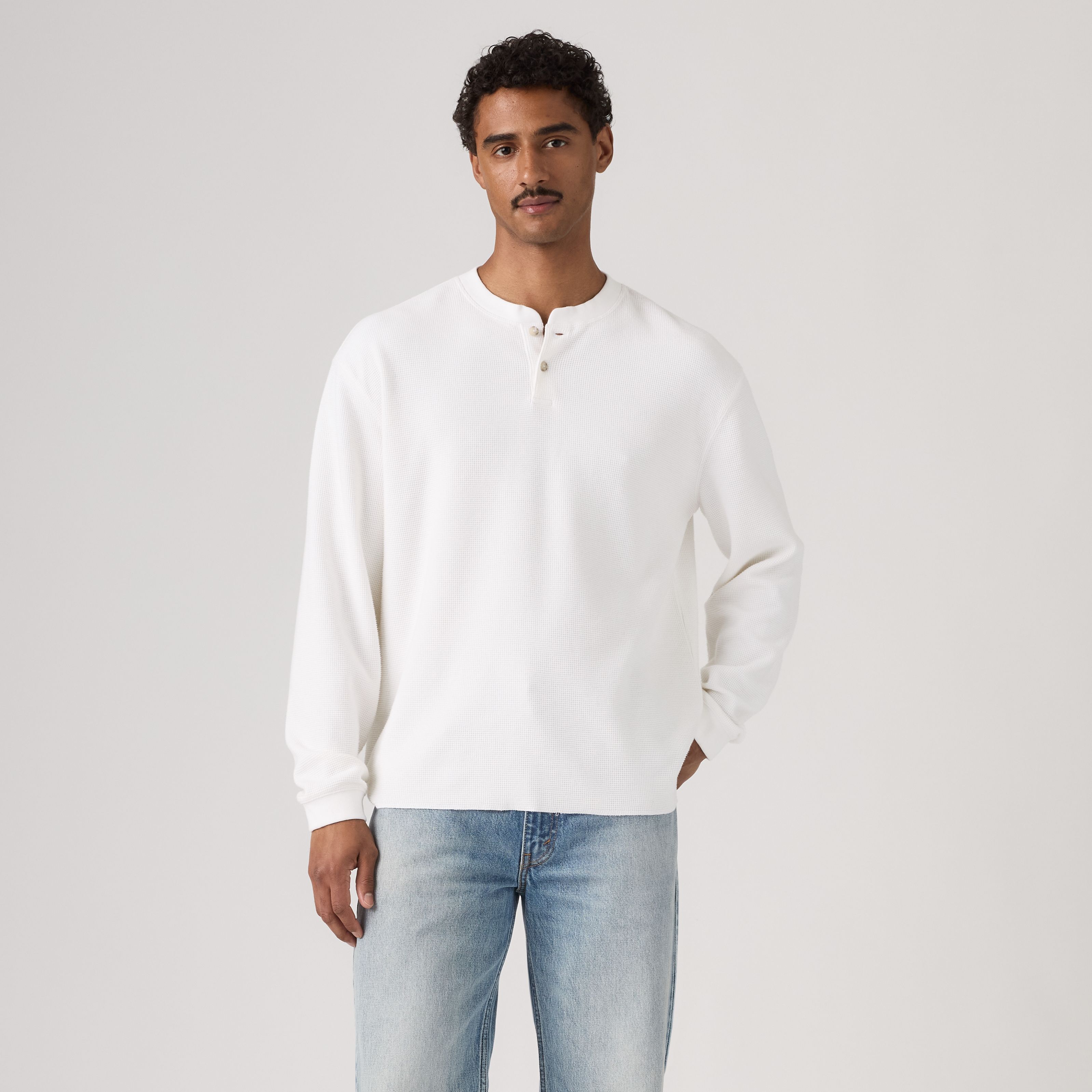 Relaxed Long-Sleeve Henley 1