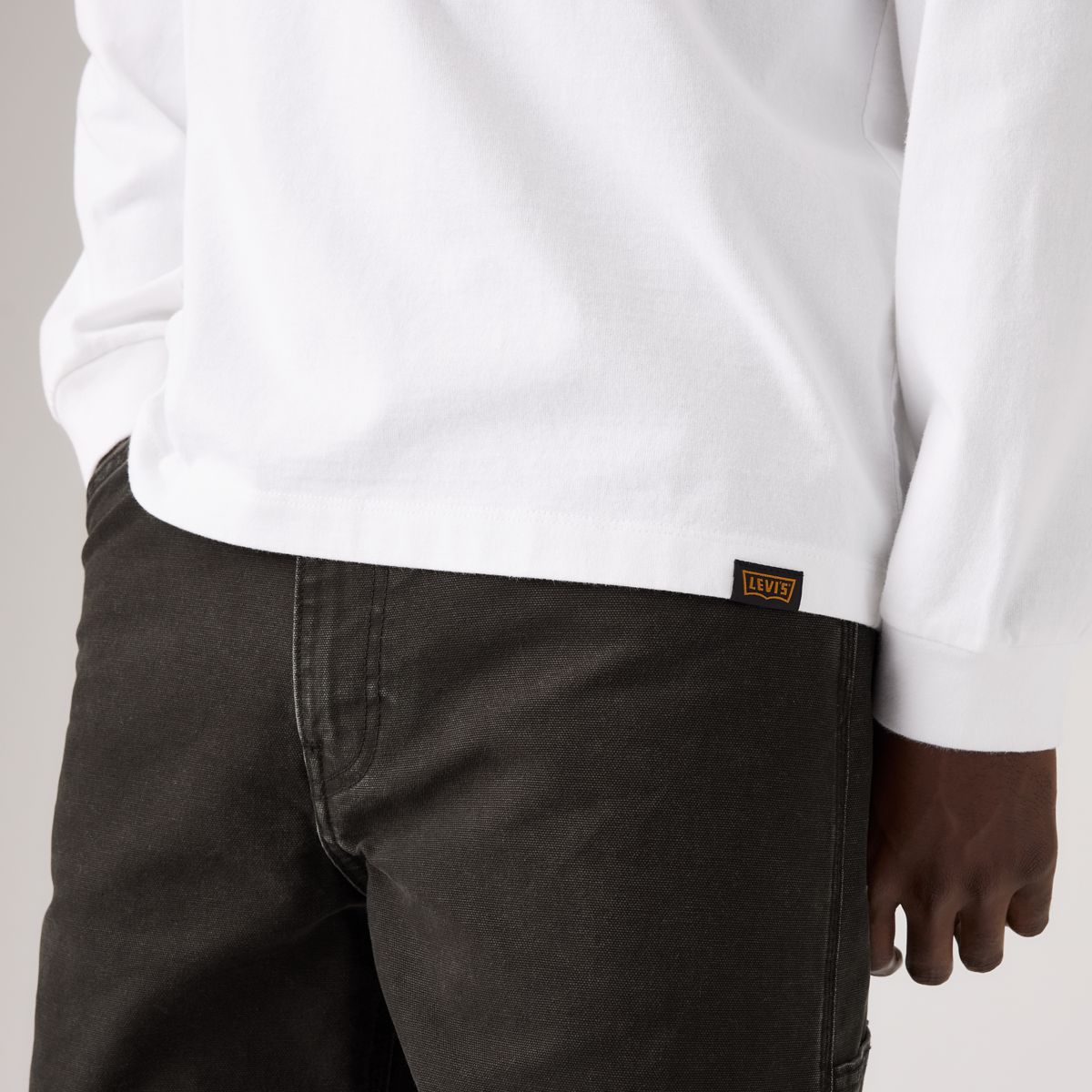 Workwear Long-Sleeve T-Shirt — Bright White - White