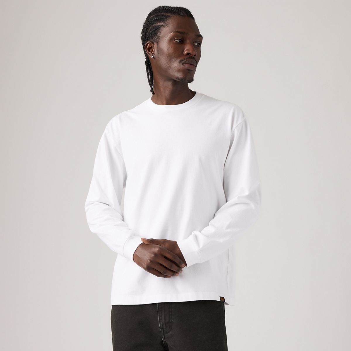Workwear Long-Sleeve T-Shirt — Bright White - White