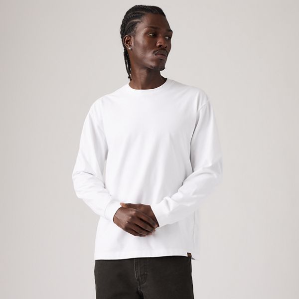 Workwear Long-Sleeve T-Shirt — Bright White - White