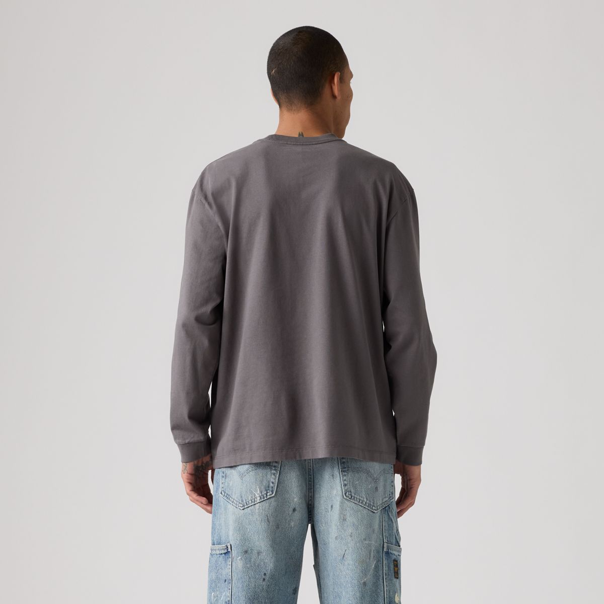Workwear Long-Sleeve T-Shirt — Volcanic Glass - Grey