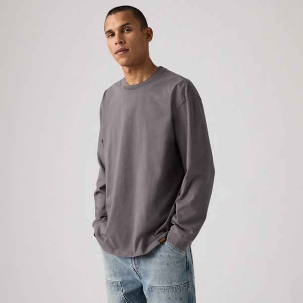 Workwear Long-Sleeve T-Shirt — Volcanic Glass - Grey