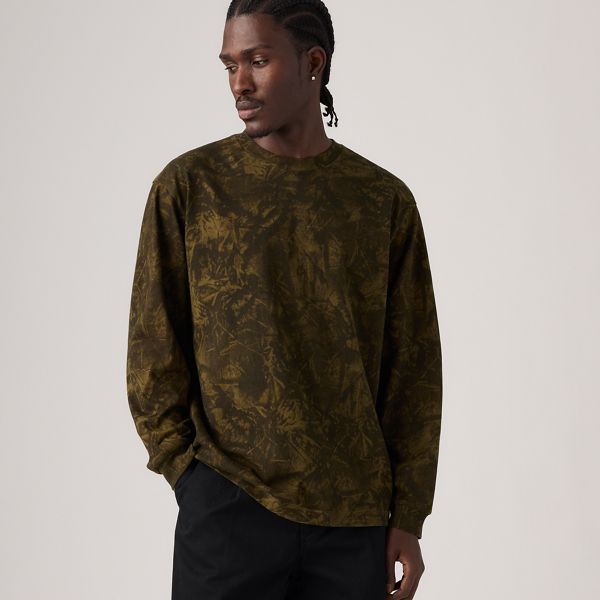 Workwear Long-Sleeve T-Shirt — Raleigh Camo Dark Olive - Green