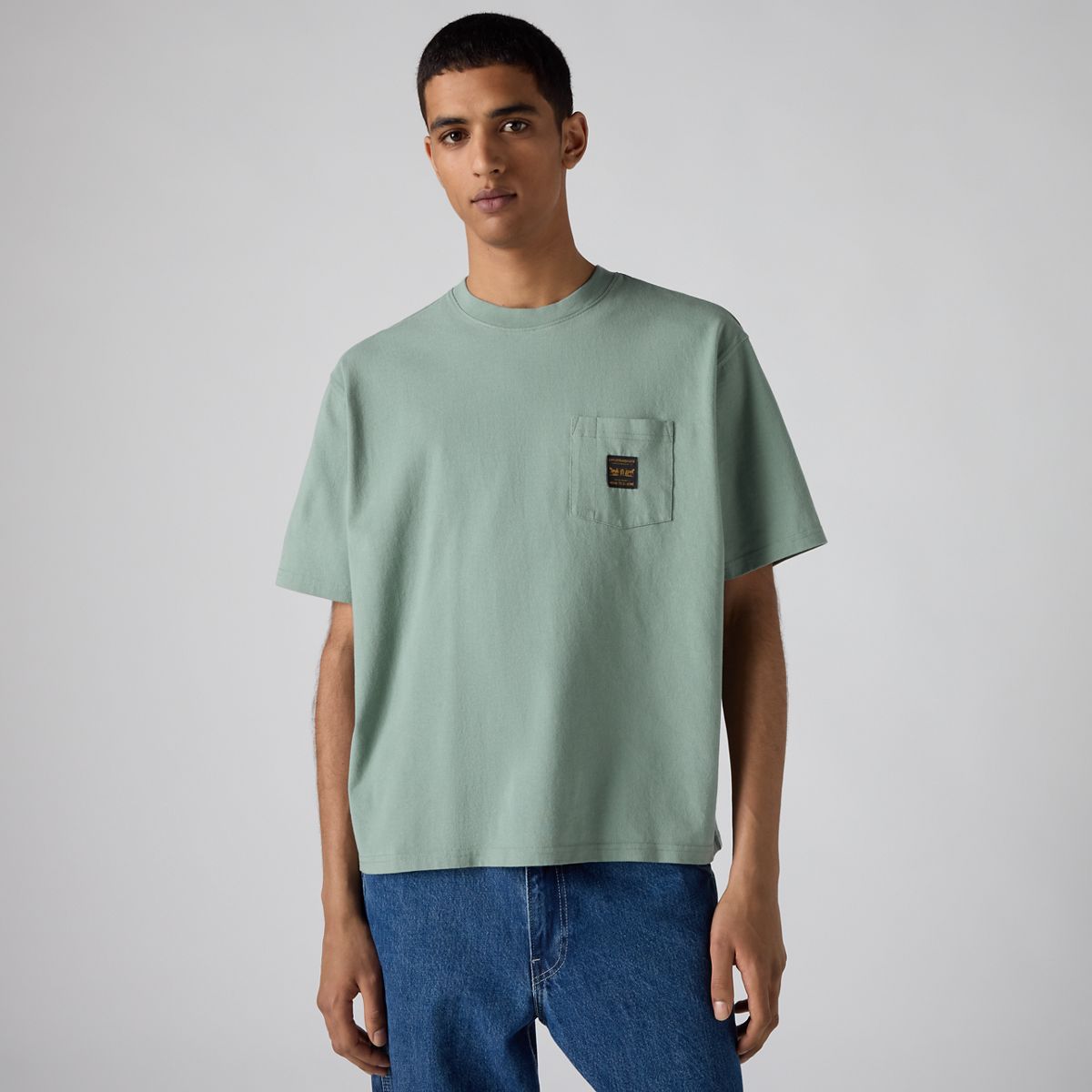 Workwear Boxy Pocket Short-Sleeve T-Shirt — Chinois Green - Green