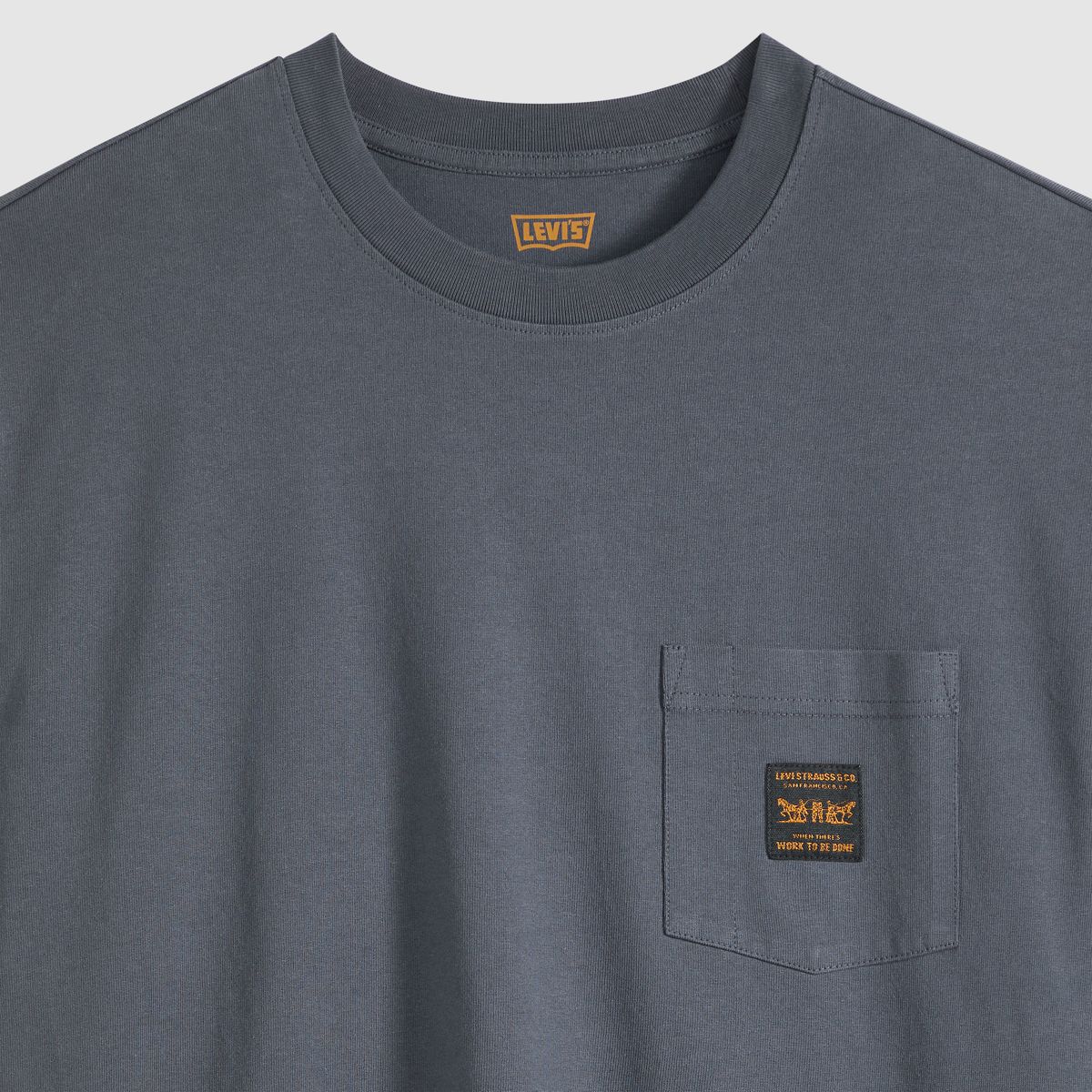 Workwear Boxy Pocket Short-Sleeve T-Shirt — Periscope - Grey
