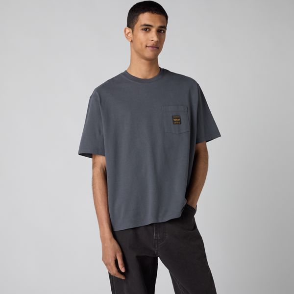 Workwear Boxy Pocket Short-Sleeve T-Shirt — Periscope - Grey