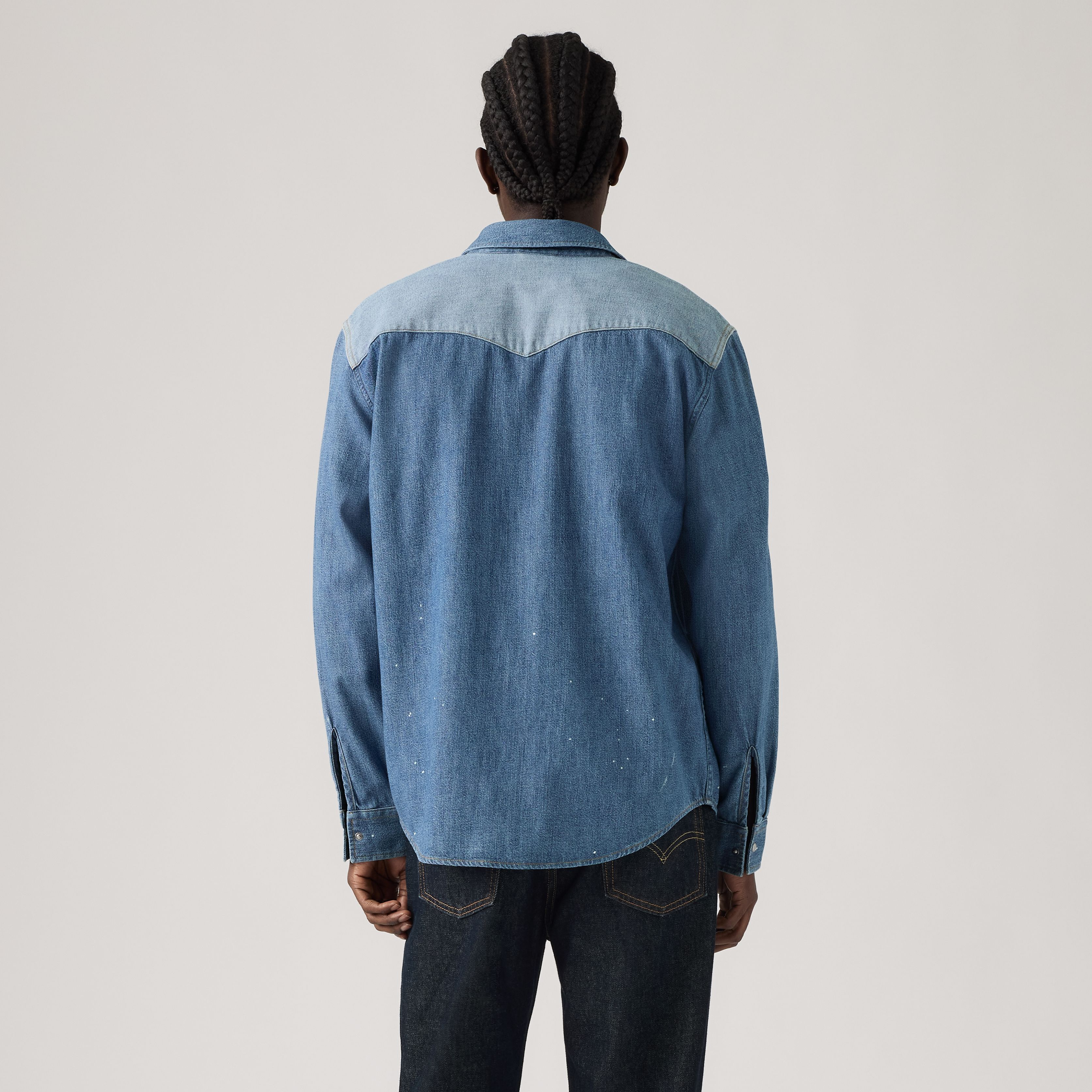 Front Yoke Relaxed Western Shirt 4