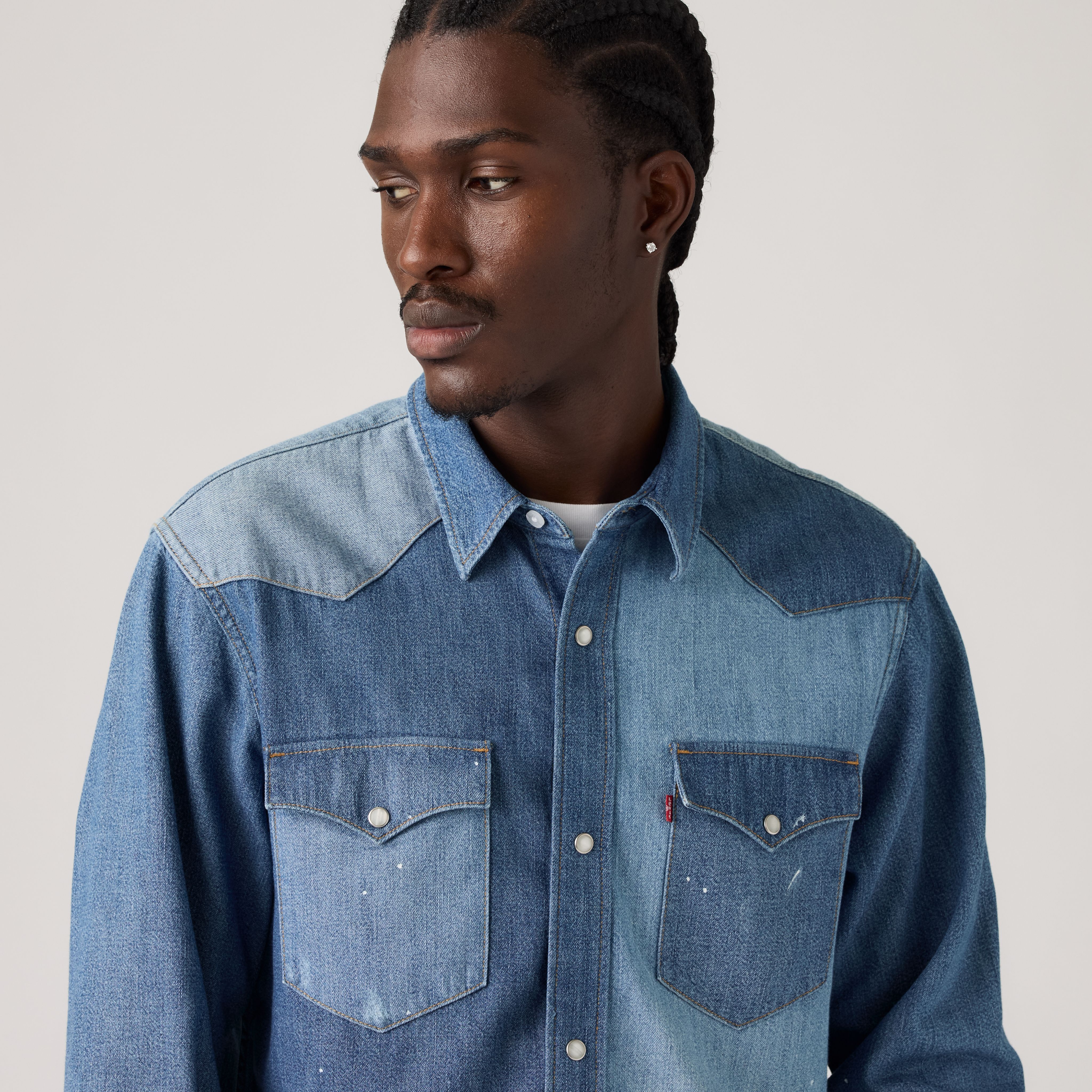 Front Yoke Relaxed Western Shirt 2
