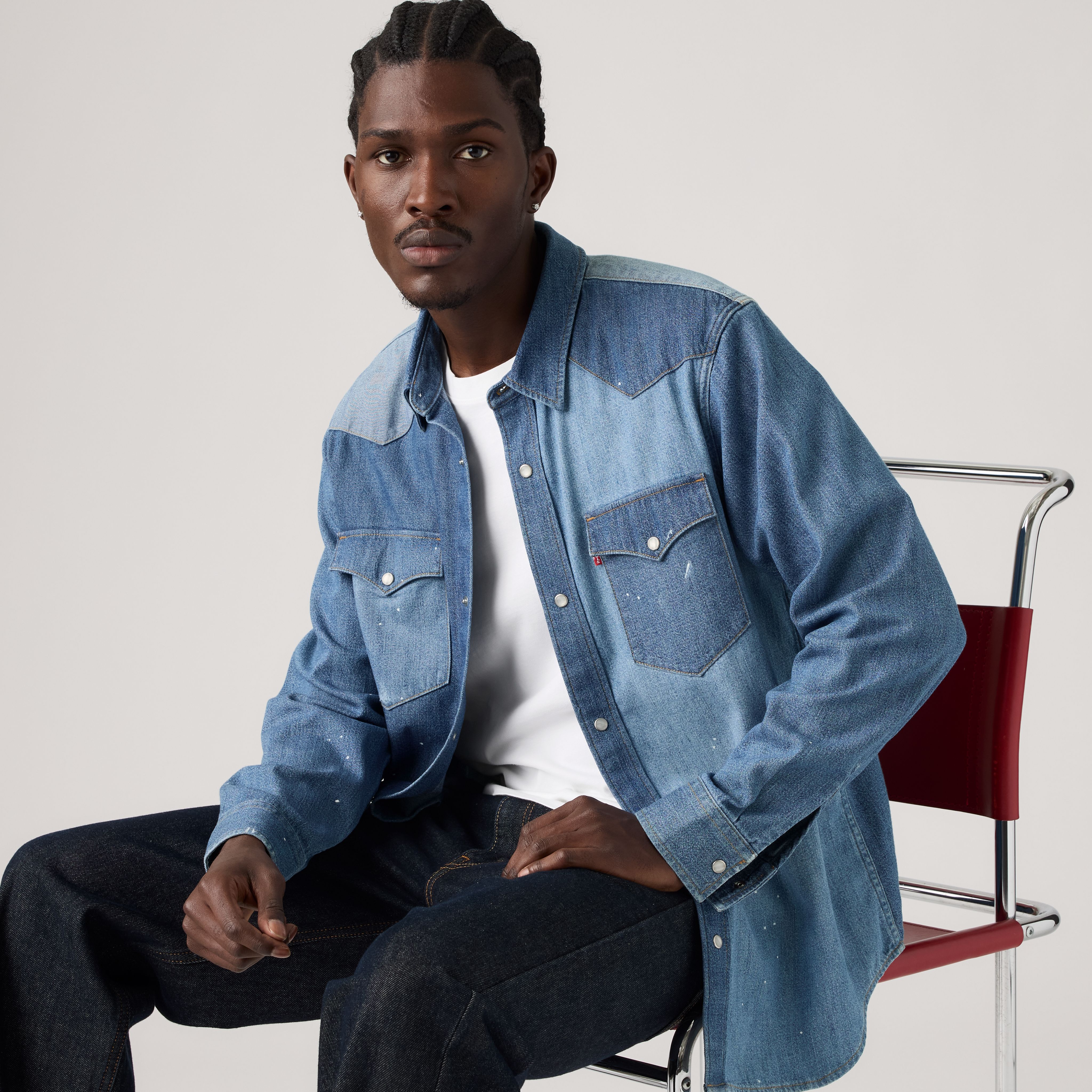 Front Yoke Relaxed Western Shirt 1