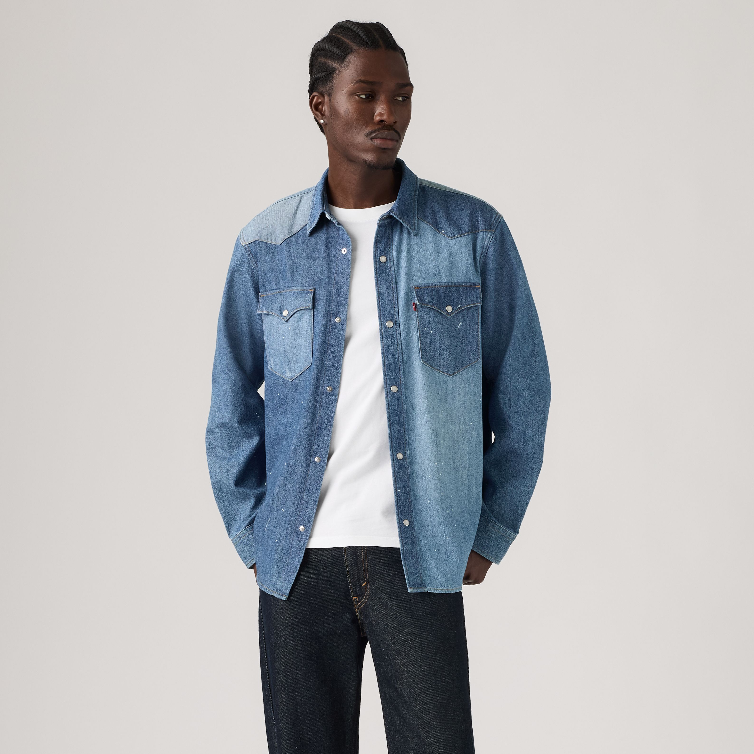 Front Yoke Relaxed Western Shirt 3