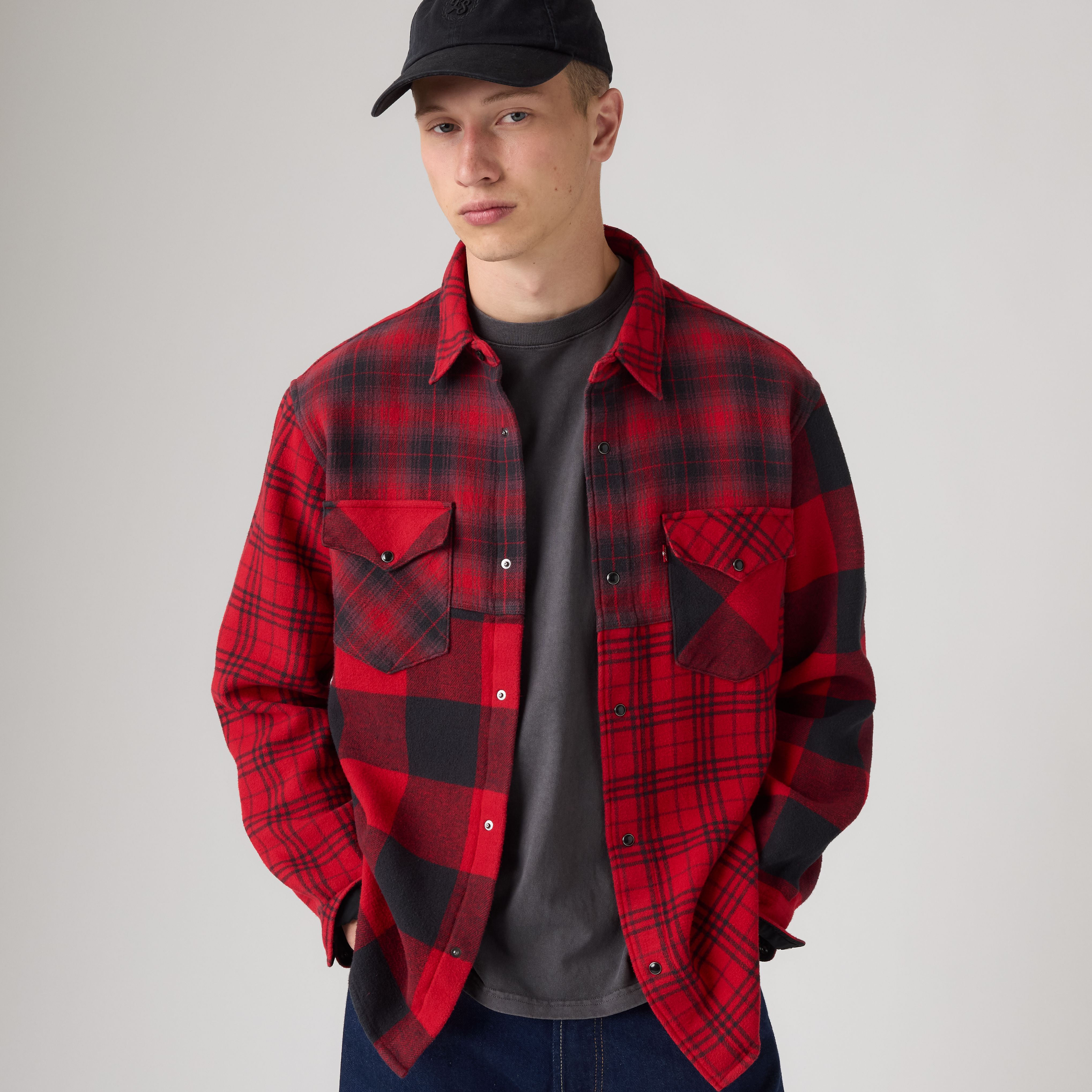 Pieced Relaxed Western Shirt 1