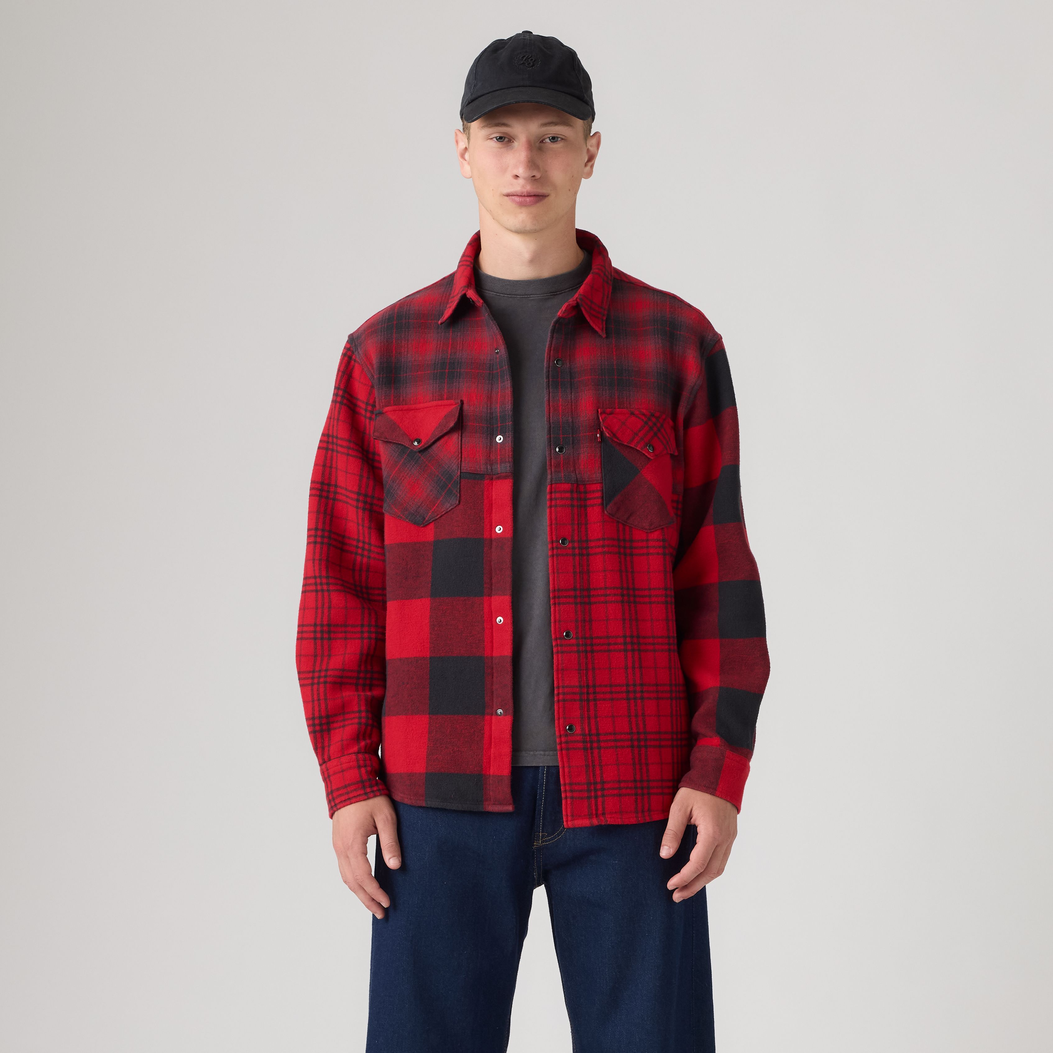 Pieced Relaxed Western Shirt 1
