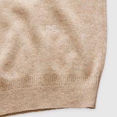Wool Cashmere Blend Sweater — Ludlow - Brown 11