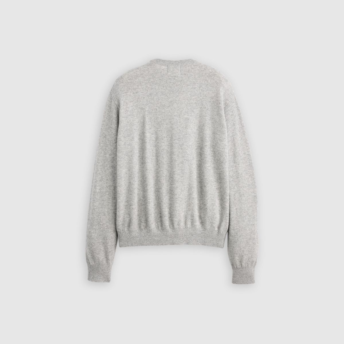 Wool Cashmere Blend Sweater — Stone Grey - Grey