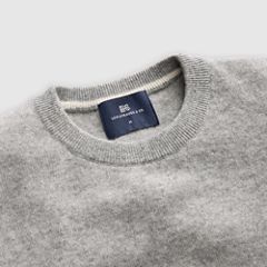 Wool Cashmere Blend Sweater — Stone Grey - Grey 9