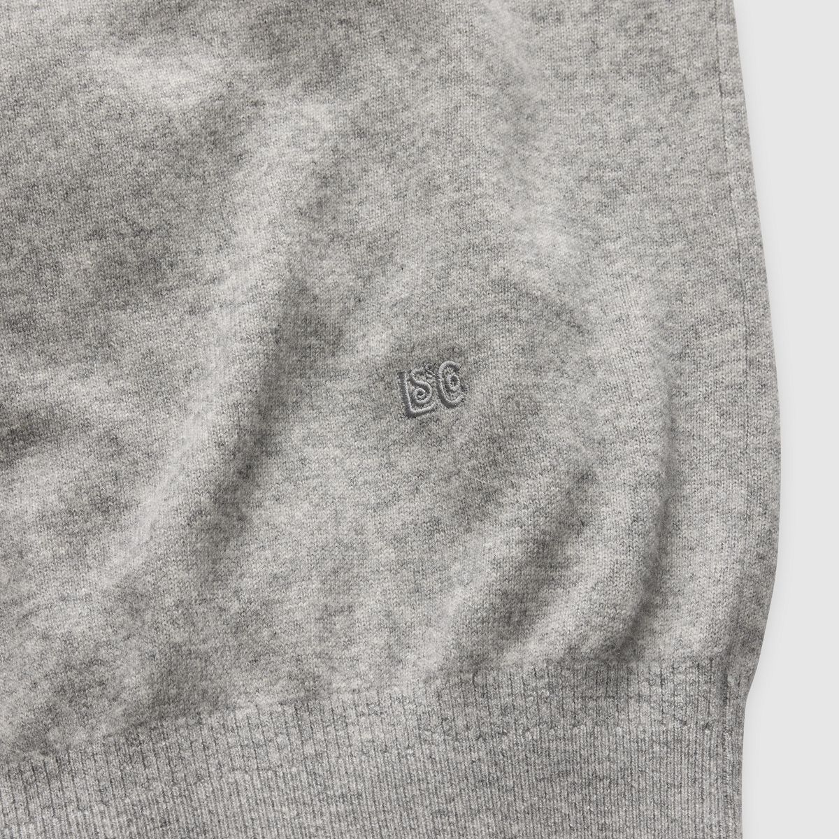 Wool Cashmere Blend Sweater — Stone Grey - Grey