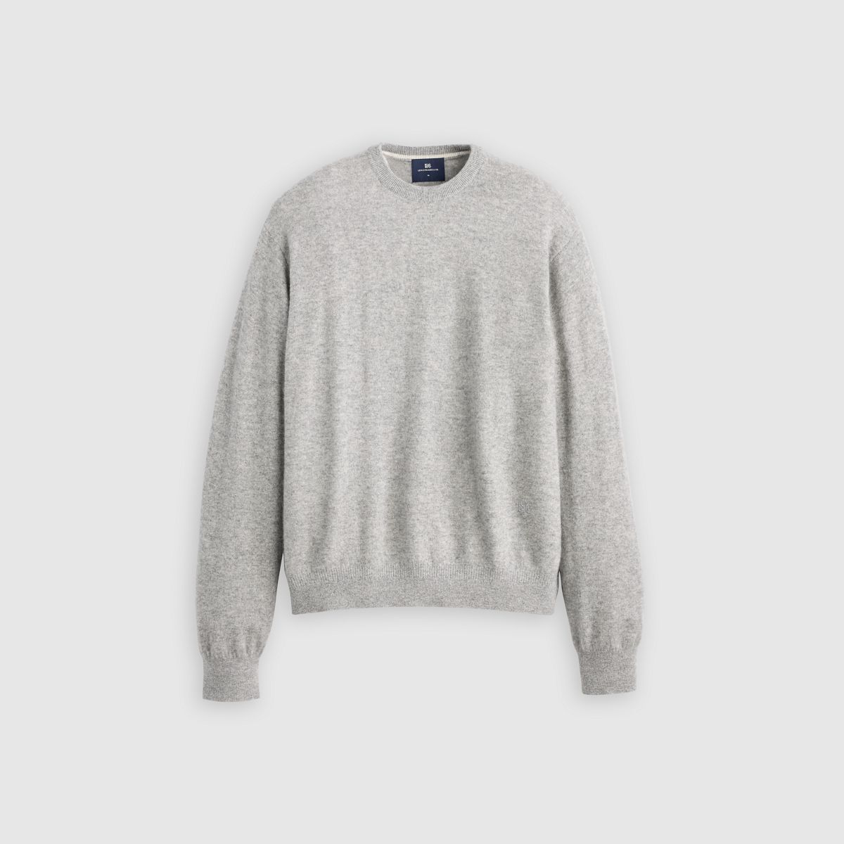 Wool Cashmere Blend Sweater — Stone Grey - Grey
