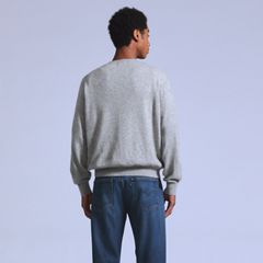 Wool Cashmere Blend Sweater — Stone Grey - Grey 6