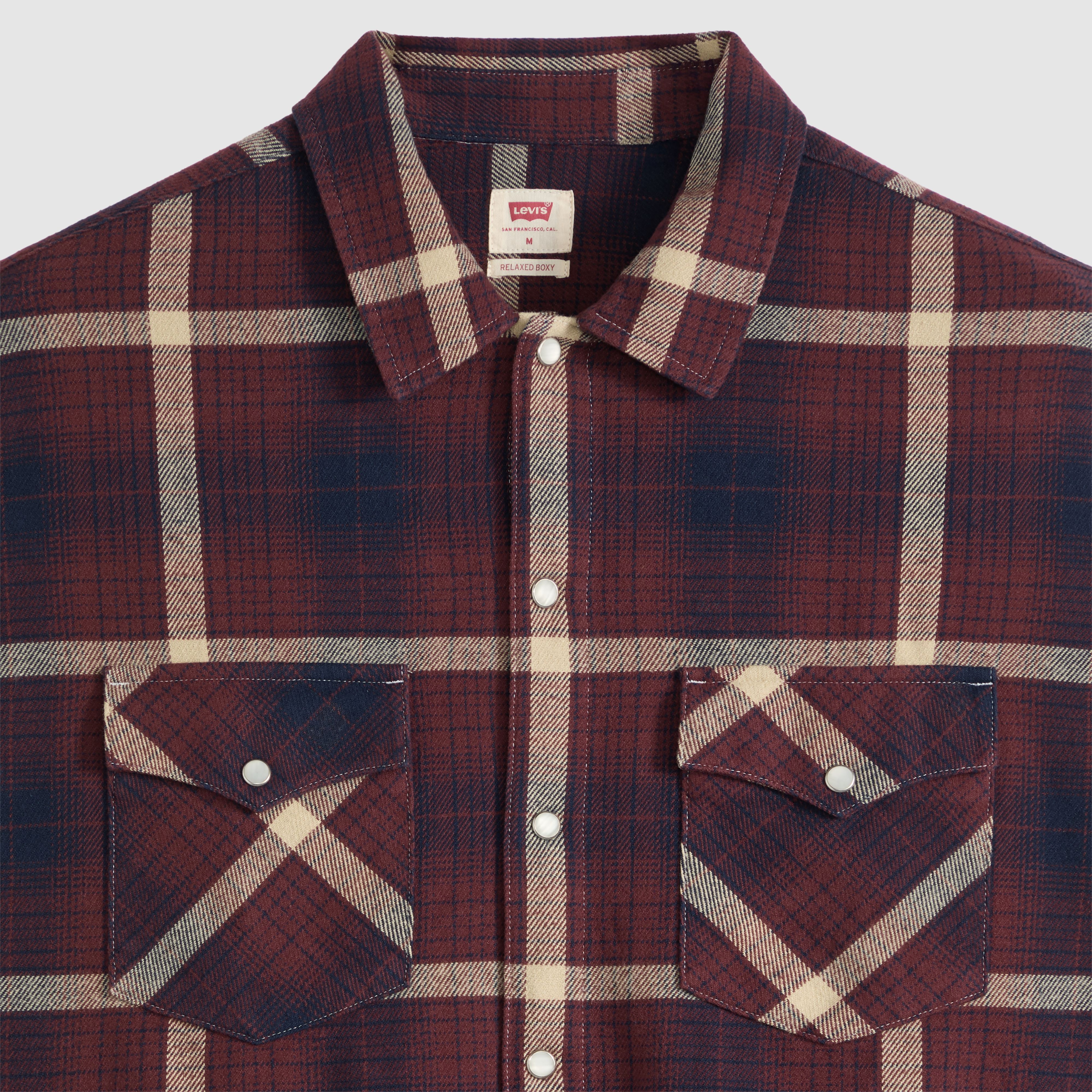Classic Boxy Western Flannel Shirt 6