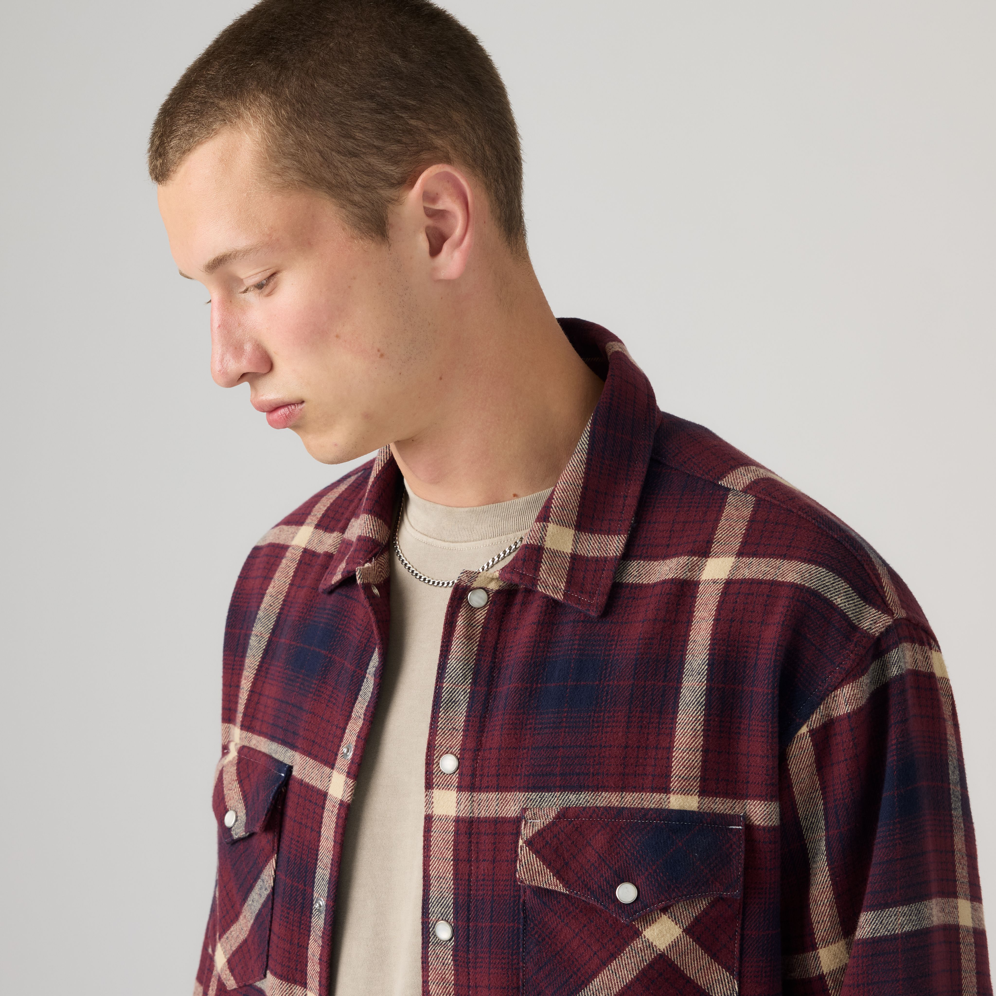 Classic Boxy Western Flannel Shirt 2