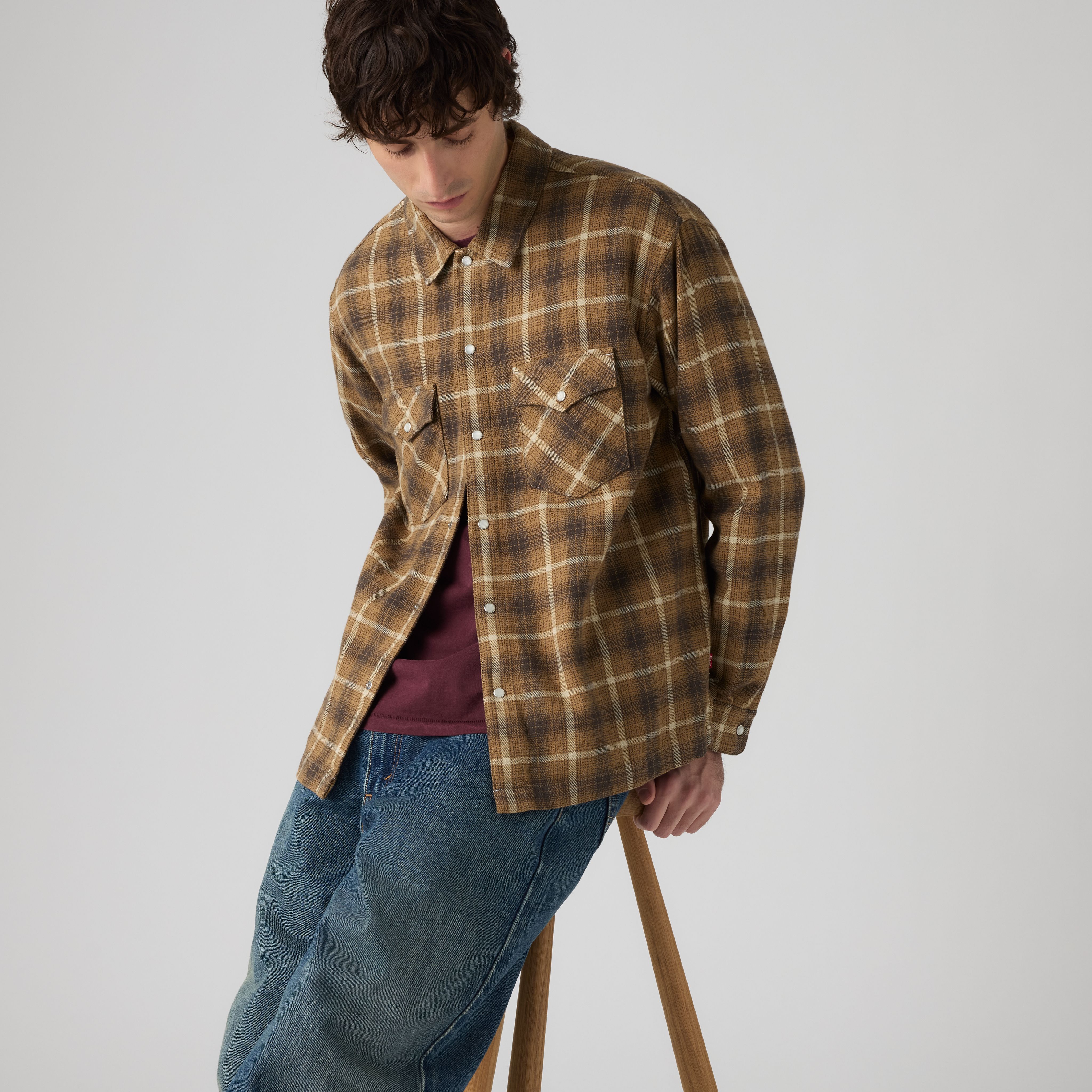 Classic Boxy Western Flannel Shirt 2