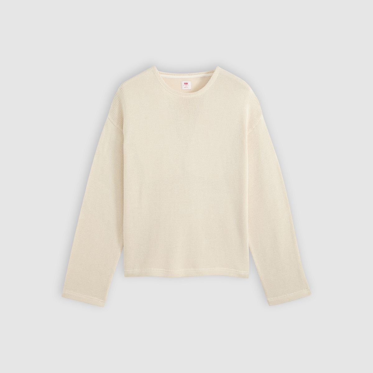 Posey Boxy Sweater — Oatmeal - White