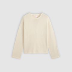 Posey Boxy Sweater — Oatmeal - White 5