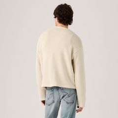 Posey Boxy Sweater — Oatmeal - White 4
