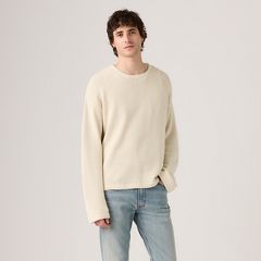 Posey Boxy Sweater — Oatmeal - White 3