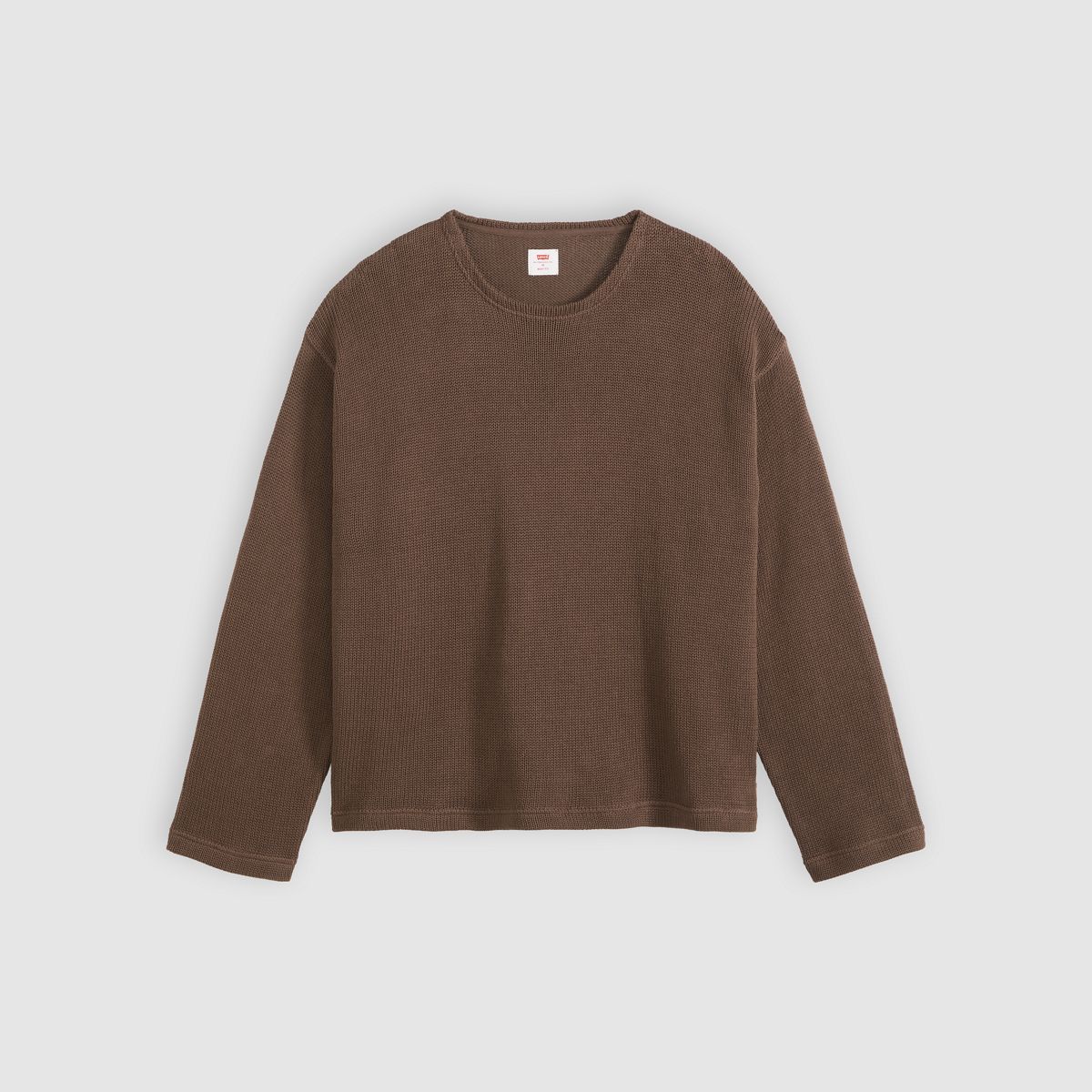 Posey Boxy Sweater — Shopping Bag - Brown