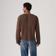 Posey Boxy Sweater — Shopping Bag - Brown 4