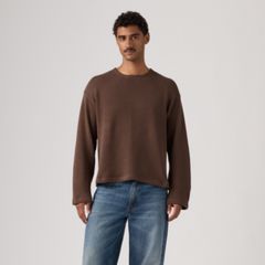 Posey Boxy Sweater — Shopping Bag - Brown 3