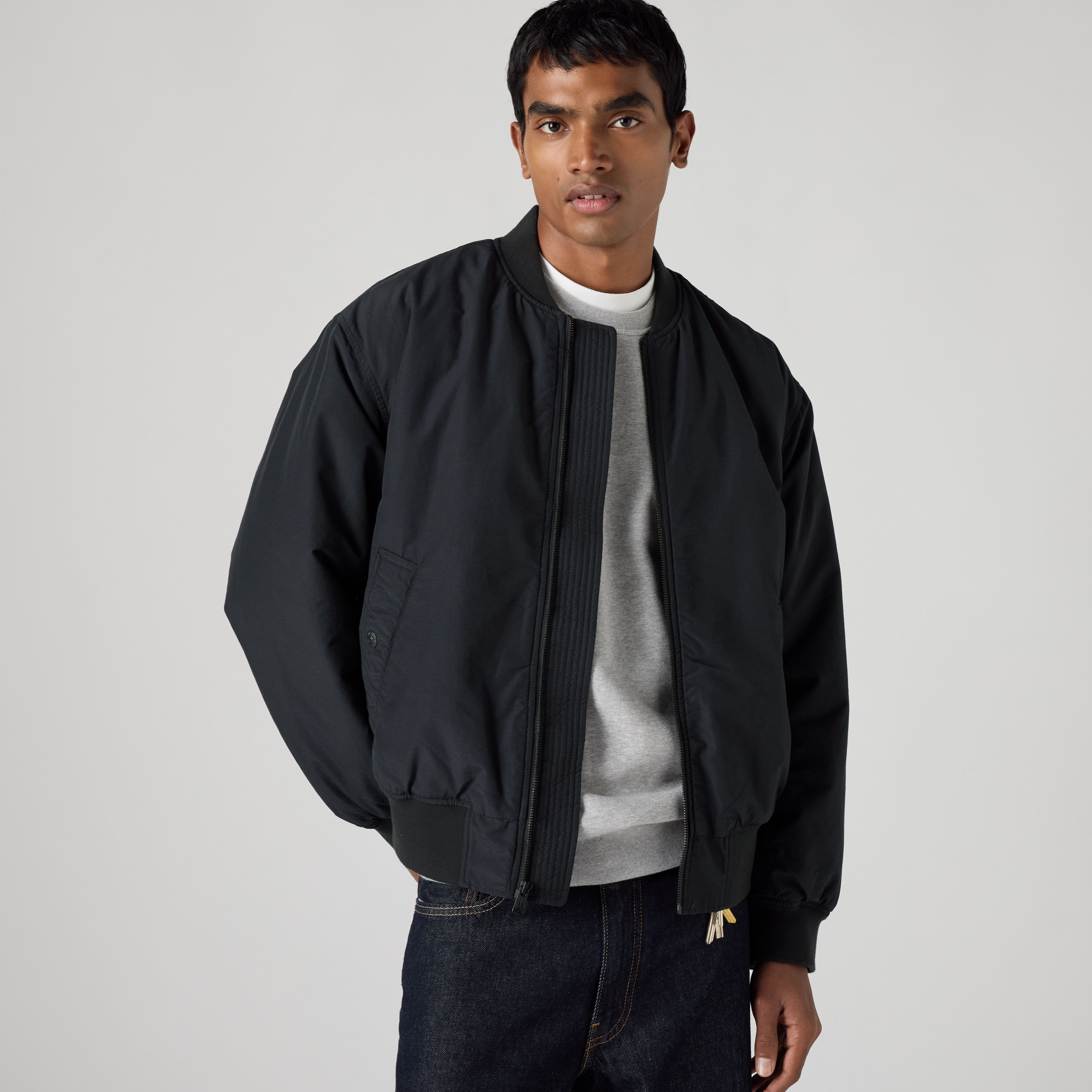 Masonic Bomber Jacket - Black | Levi's® ES