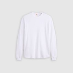 Red Tab Relaxed Long-Sleeve Thermal — White - White 5